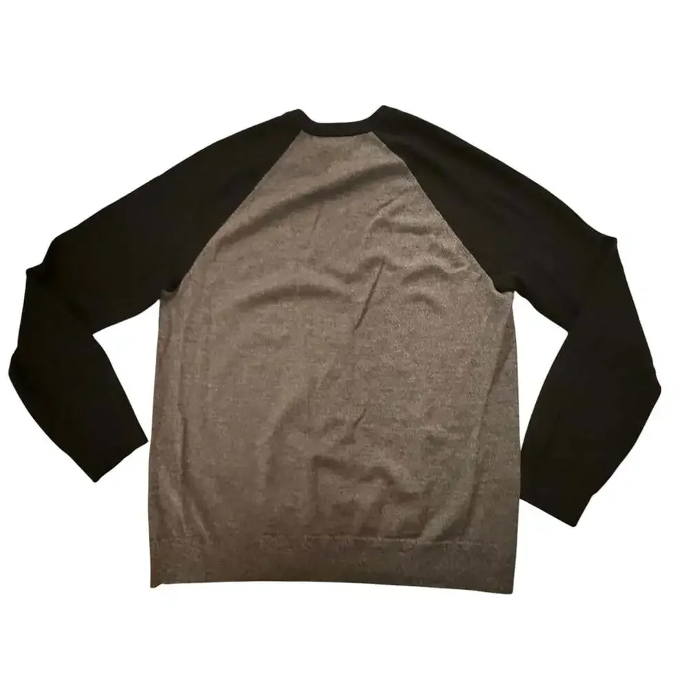 Banana Republic Italian Merino Wool Raglan Crewneck Sweater Tall XL